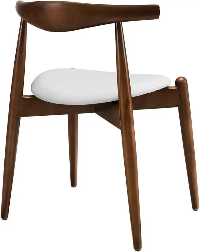 Alt view image 3 of 4 - Stalwart Dining Side Chairs Set of 2 - Dark Walnut White