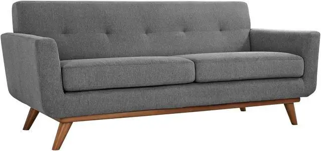 Main image of Engage Upholstered Fabric Loveseat - Expectation Gray