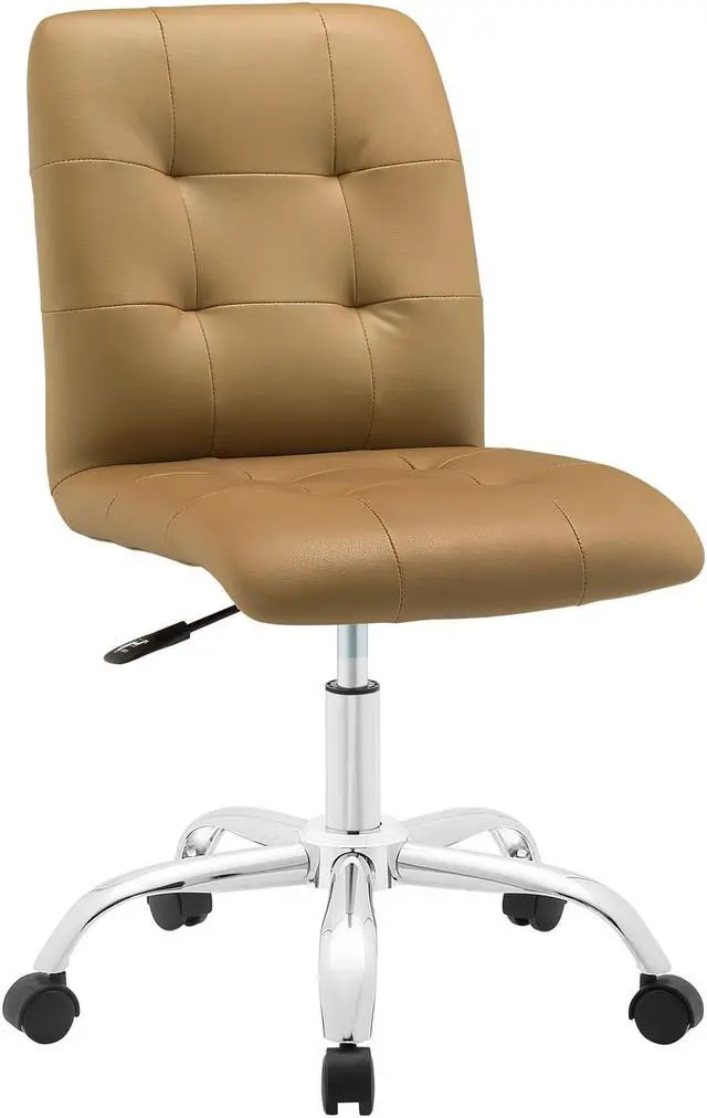 Main image of Prim Armless Mid Back Office Chair - Tan