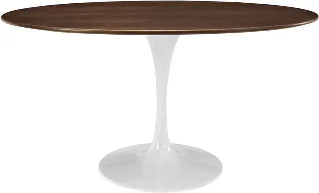 Main image of Lippa 60" Oval Walnut Dining Table - Walnut