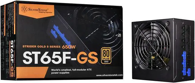 Alt view image 3 of 10 - silverstone technology 650w computer power supply psu fully modular with 80 plus gold & 140mm design power supply (sst-st65f-gs)