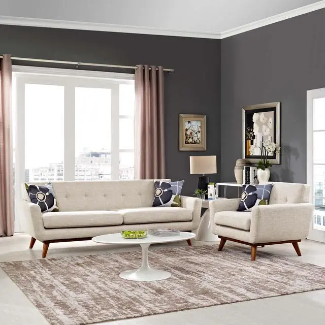 Alt view image 6 of 6 - Engage Armchair and Sofa Set of 2 - Beige
