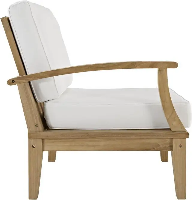 Alt view image 5 of 6 - Marina 7 Piece Outdoor Patio Teak Set - Natural White