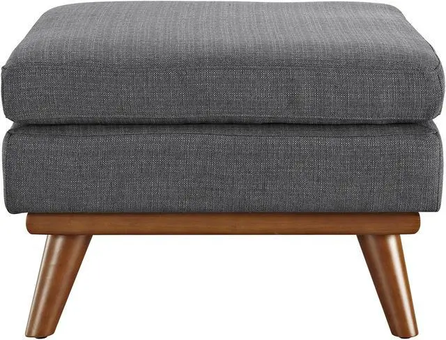 Alt view image 2 of 4 - Engage Upholstered Fabric Ottoman - Gray