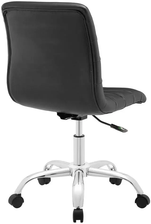 Alt view image 7 of 19 - Ripple Mid Back Office Chair in Black