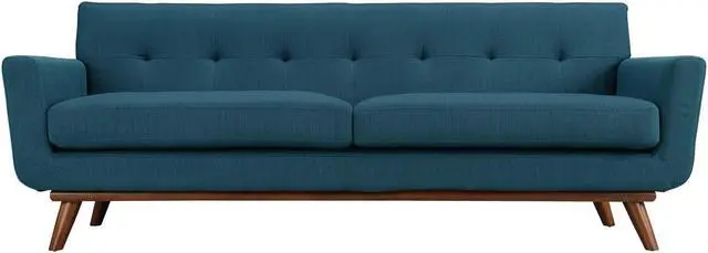 Main image of Engage Upholstered Fabric Sofa - Azure