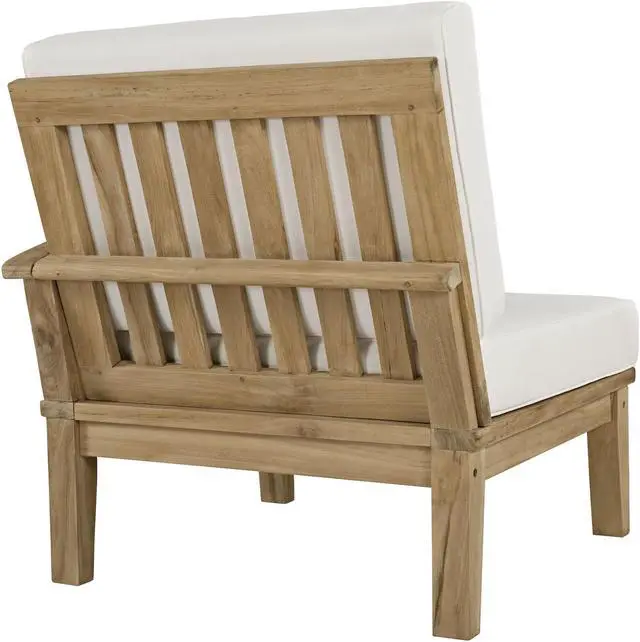 Alt view image 3 of 6 - Marina 7 Piece Outdoor Patio Teak Set - Natural White