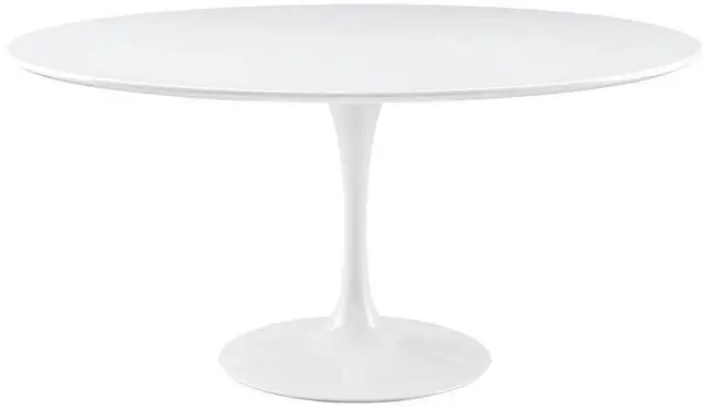 Main image of Lippa 60" Round Wood Top Dining Table - White