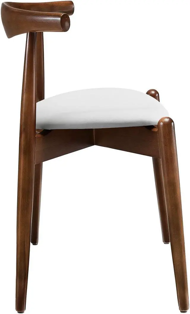 Alt view image 2 of 4 - Stalwart Dining Side Chairs Set of 2 - Dark Walnut White