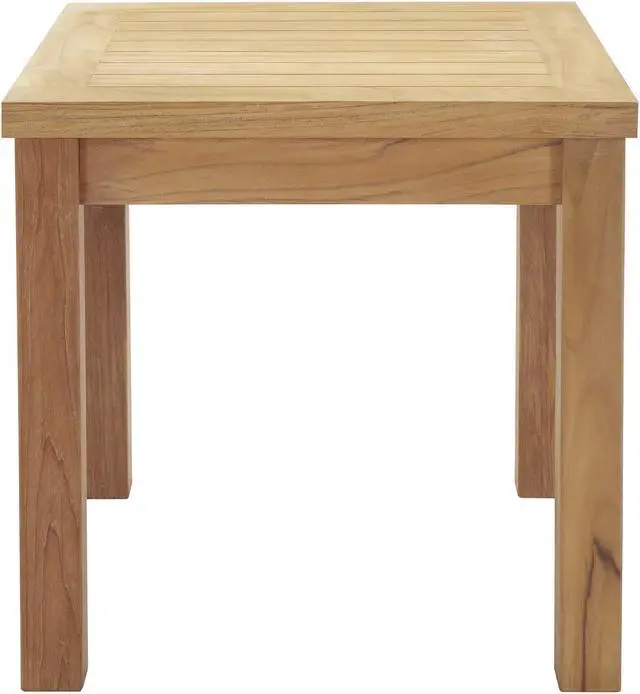 Alt view image 2 of 6 - Marina Outdoor Patio Teak Side Table - Natural