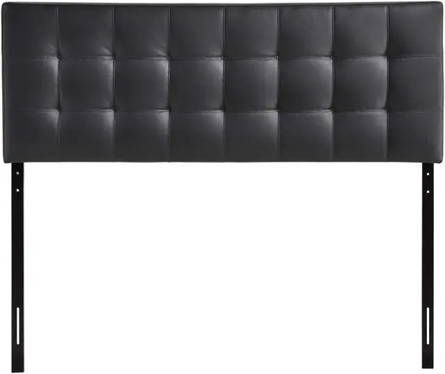 Main image of Lily King Upholstered Vinyl Headboard - Black
