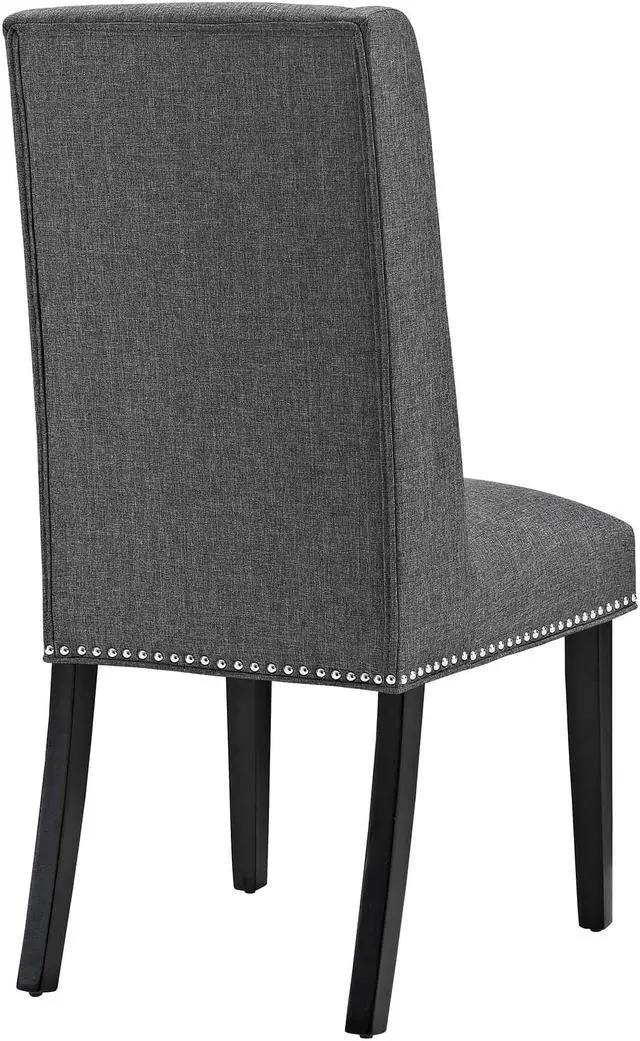 Alt view image 3 of 11 - Baron Fabric Dining Chair - Gray
