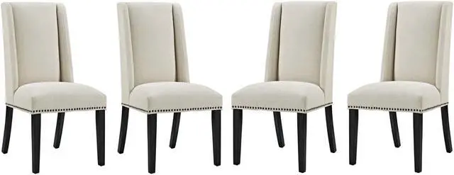 Main image of Baron Dining Chair Fabric Set of 4 - Beige