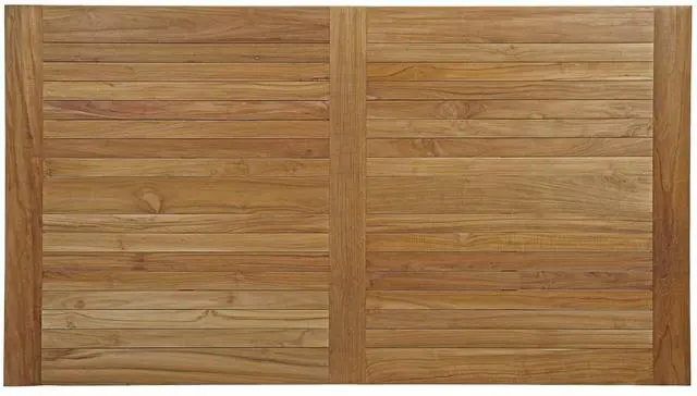 Alt view image 6 of 6 - Marina 7 Piece Outdoor Patio Teak Outdoor Dining Set - Natural White