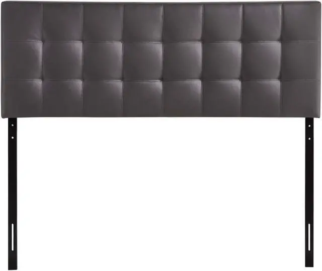 Main image of Lily King Upholstered Vinyl Headboard - Brown