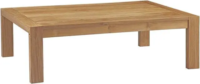 Main image of Upland Outdoor Patio Wood Coffee Table - Natural