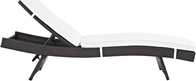 Alt view image 3 of 5 - Convene Chaise Outdoor Patio Set of 6 - Espresso White