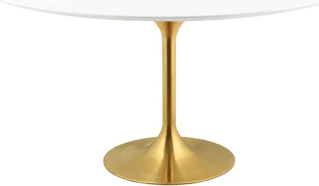 Main image of Lippa 60" Round Dining Table - Gold White