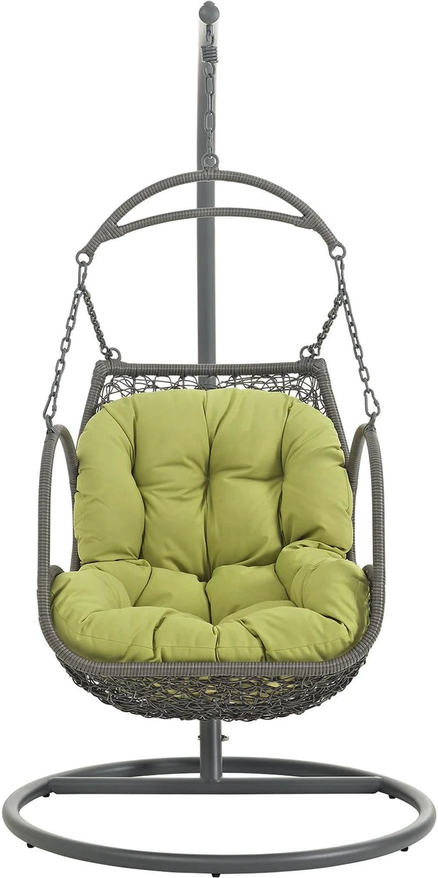Alt view image 2 of 11 - Arbor Outdoor Patio Wood Swing Chair - Peridot