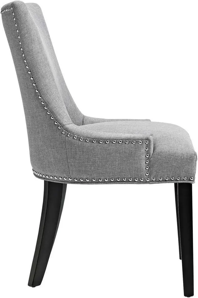 Alt view image 3 of 4 - Marquis Dining Chair Fabric Set of 4 - Light Gray