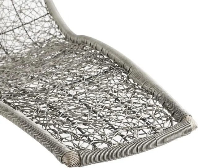 Alt view image 4 of 5 - Landscape Hanging Chaise Lounge Outdoor Patio Swing Chair - Light Gray Gray