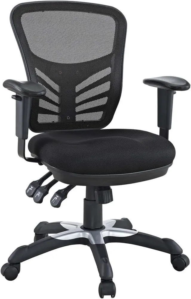 Alt view image 10 of 20 - Articulate Black Mesh Office Chair