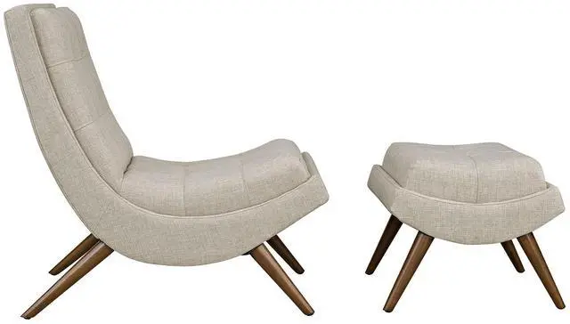 Alt view image 2 of 4 - Ramp Upholstered Fabric Lounge Chair Set - Sand