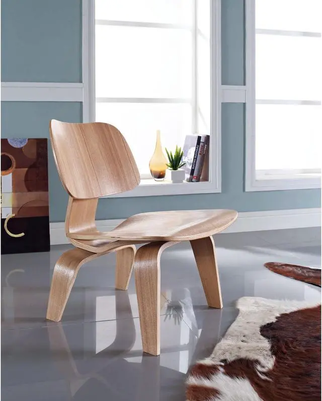 Alt view image 4 of 4 - Fathom Wood Lounge Chair - Natural