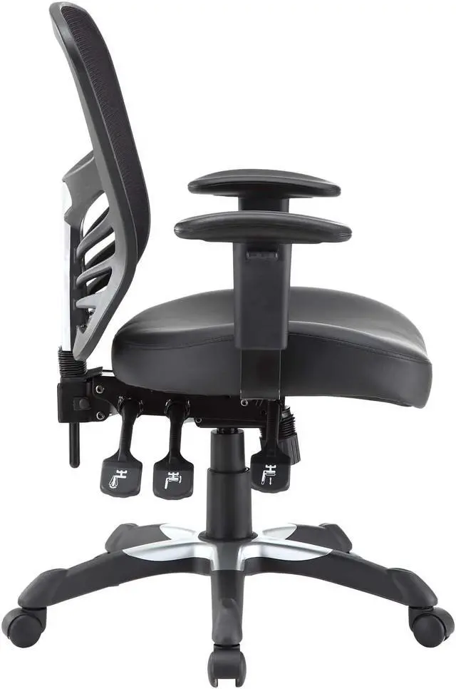 Alt view image 3 of 5 - Articulate Vinyl Office Chair - Black