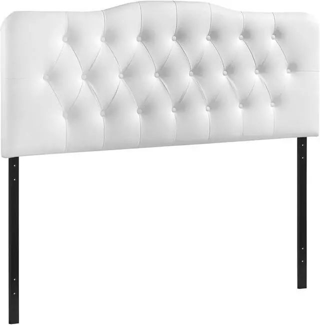 Alt view image 2 of 4 - Annabel Full Upholstered Vinyl Headboard - White