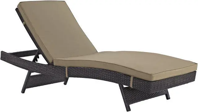 Alt view image 2 of 5 - Convene Chaise Outdoor Patio Set of 4 - Espresso Mocha
