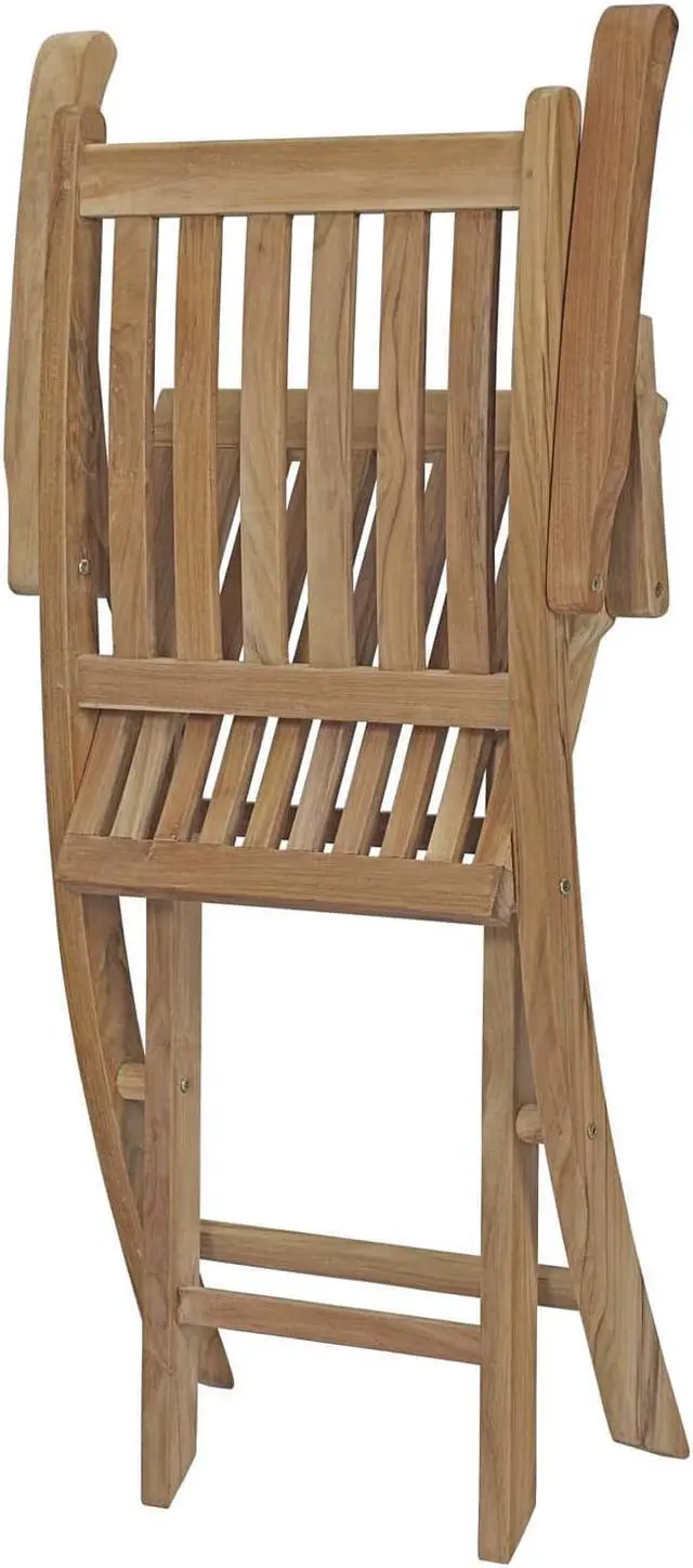 Alt view image 5 of 13 - Marina 7 Piece Outdoor Patio Teak Outdoor Dining Set - Natural