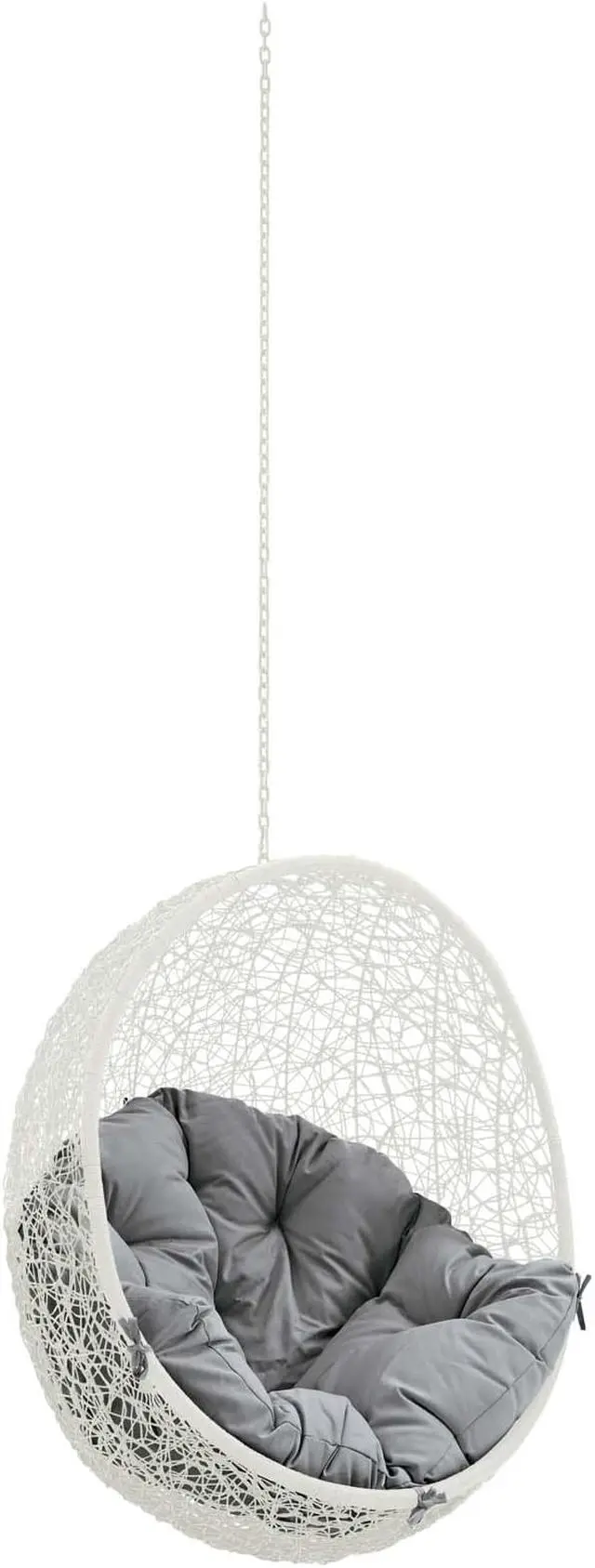 Main image of Hide Outdoor Patio Swing Chair Without Stand - White Gray