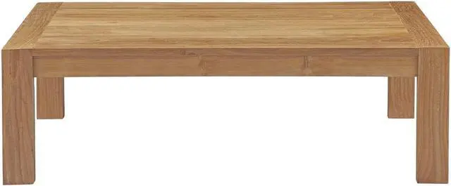 Alt view image 2 of 4 - Upland Outdoor Patio Wood Coffee Table - Natural