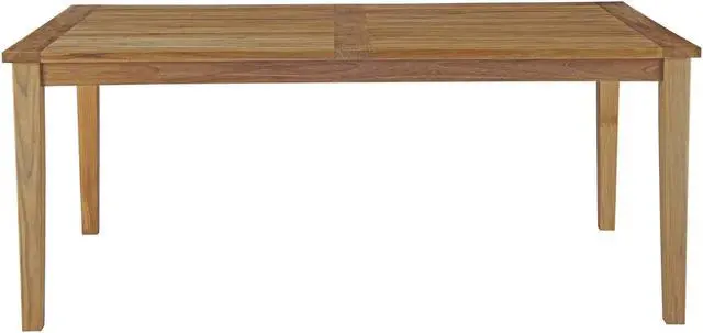 Alt view image 2 of 4 - Marina Outdoor Patio Teak Dining Table - Natural