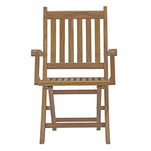 Alt view image 4 of 13 - Marina 7 Piece Outdoor Patio Teak Outdoor Dining Set - Natural