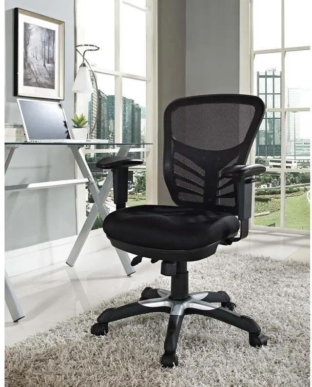 Alt view image 14 of 20 - Articulate Black Mesh Office Chair