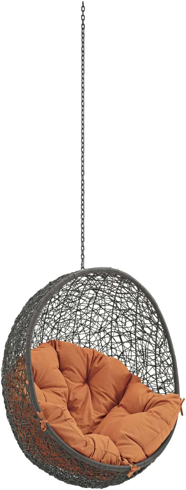 Main image of Hide Outdoor Patio Swing Chair Without Stand - Gray Orange
