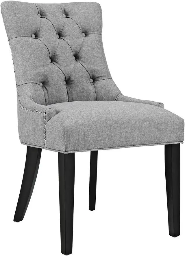 Main image of Regent Fabric Dining Chair - Light Gray