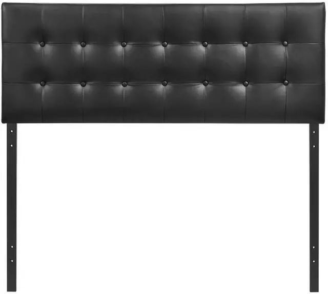 Alt view image 7 of 8 - Modway Emily Full Vinyl Panel Headboard in Black