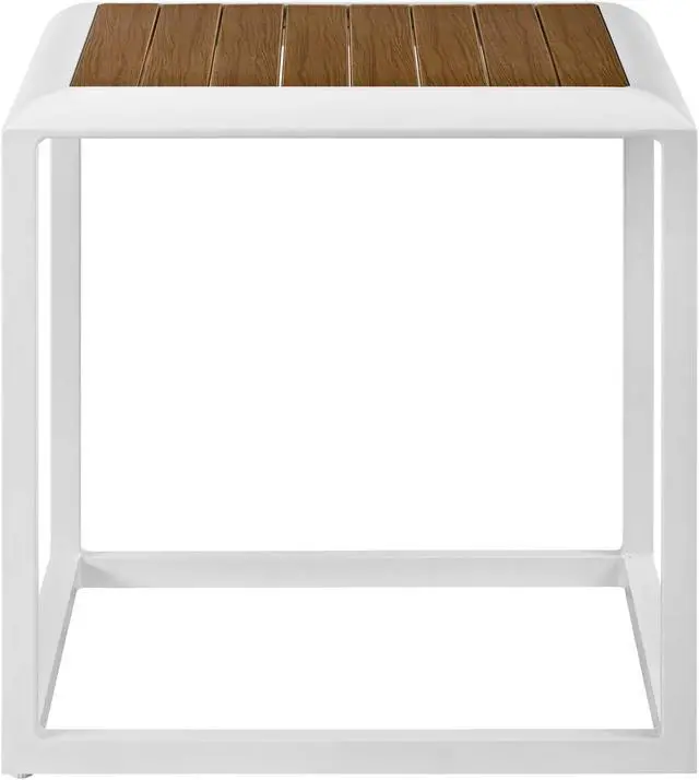 Alt view image 2 of 5 - Stance Outdoor Patio Aluminum Side Table - White Natural