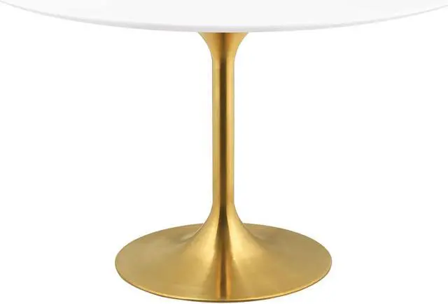 Main image of Lippa 54" Round Dining Table - Gold White