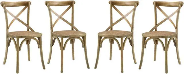 Main image of Gear Dining Side Chair Set of 4 - Natural