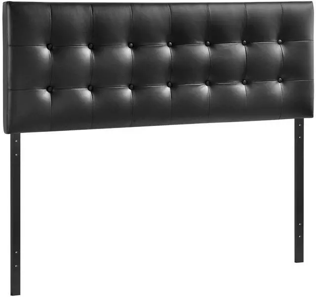 Alt view image 6 of 8 - Modway Emily Full Vinyl Panel Headboard in Black