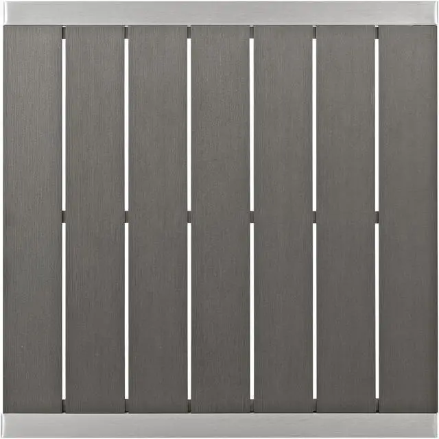 Alt view image 3 of 4 - Shore Outdoor Patio Aluminum Bar Table - Silver Gray