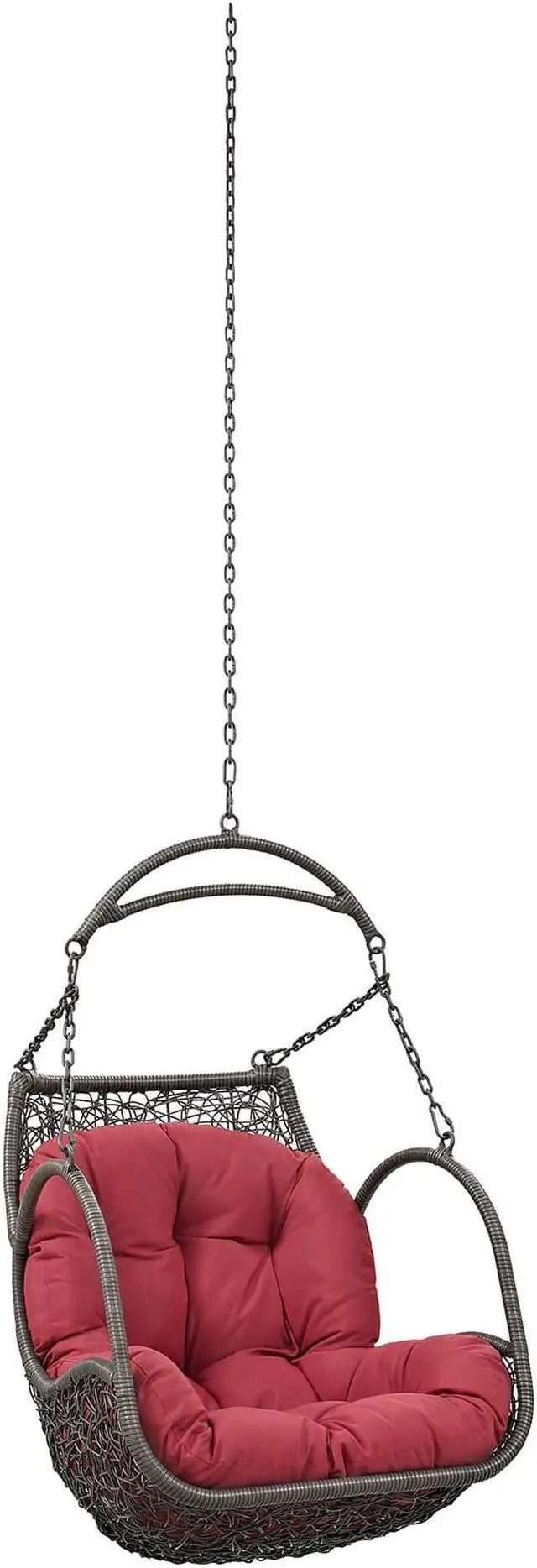 Main image of Arbor Outdoor Patio Swing Chair Without Stand - Red