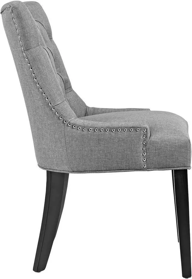 Alt view image 2 of 4 - Regent Fabric Dining Chair - Light Gray
