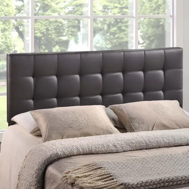Alt view image 2 of 2 - Lily King Upholstered Vinyl Headboard - Brown