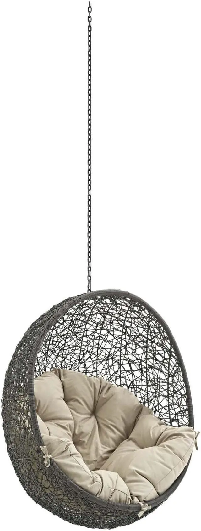 Main image of Hide Outdoor Patio Swing Chair Without Stand - Gray Beige