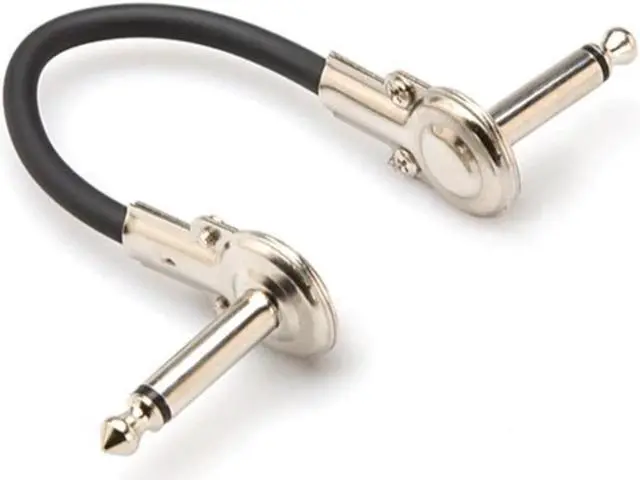 Alt view image 6 of 14 - HOSA IRG-100.5 Low Profile Guitar Pedal Pancake Patch Jumper Cable 1/4" - 6"